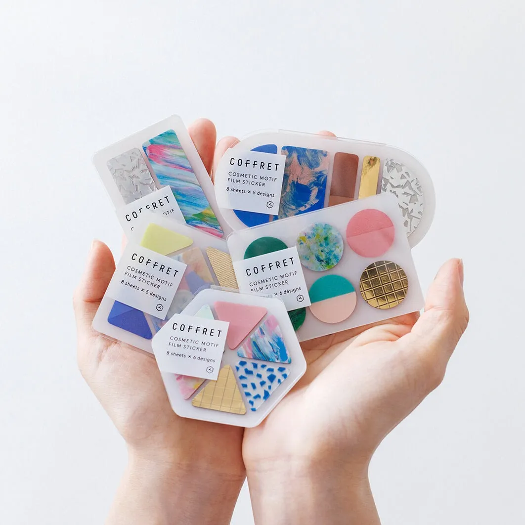 COFFRET TRIANGLE Cosmetic Motif Film Sticker - Horizon Blue (COFT001)
