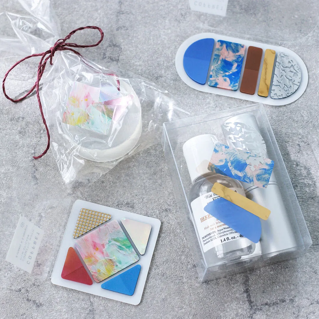 COFFRET TRIANGLE Cosmetic Motif Film Sticker - Horizon Blue (COFT001)