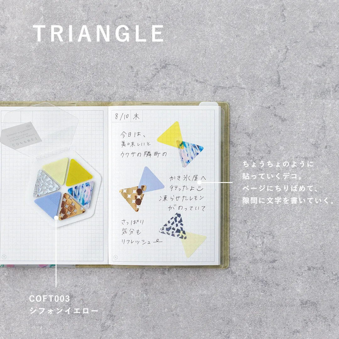 COFFRET TRIANGLE Cosmetic Motif Film Sticker - Horizon Blue (COFT001)