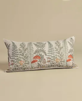 Coral & Tusk Mushrooms and Ferns Lumbar Pillow