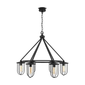 Corbin Coastal Outdoor 6 Light Chandelier