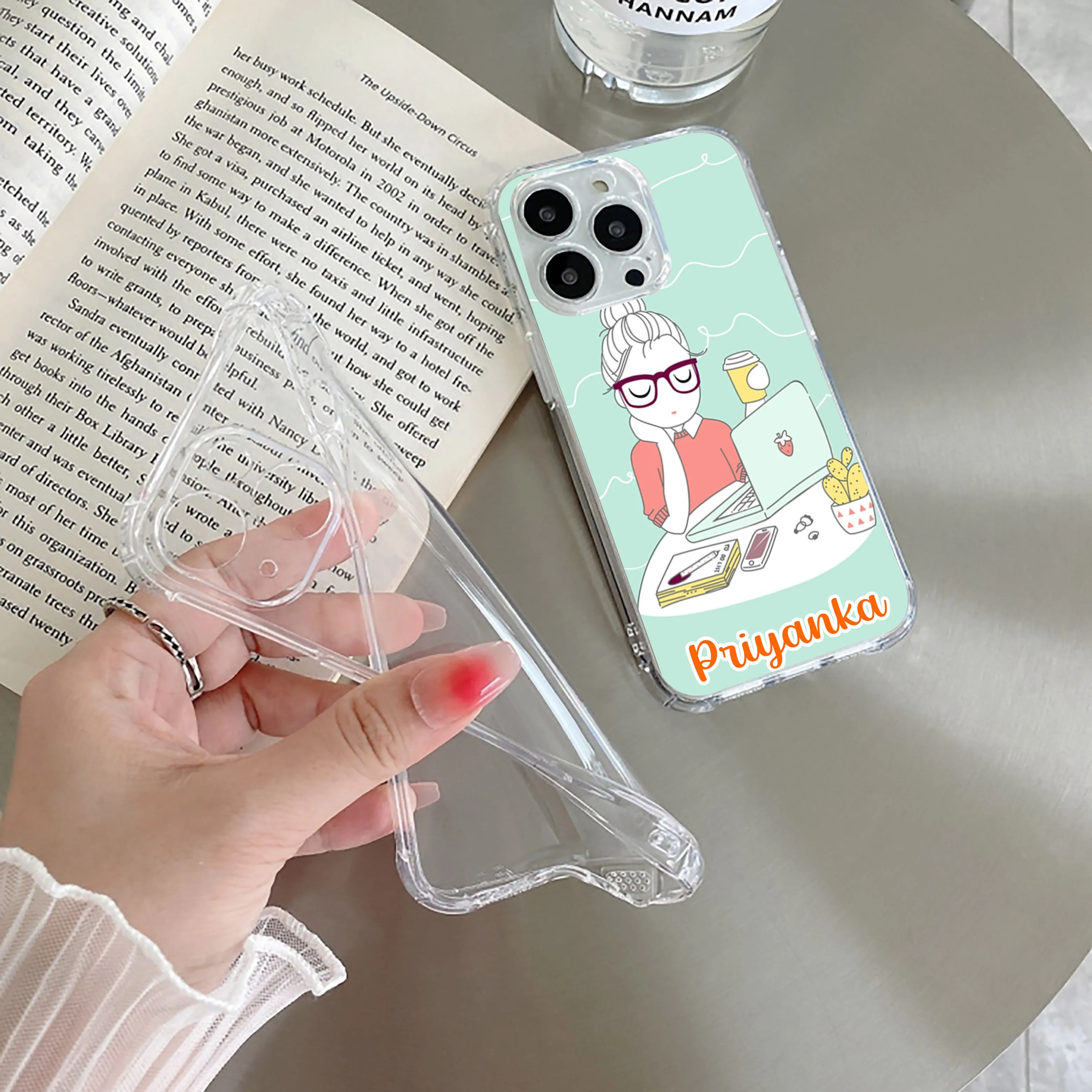 Creator Girl Customize Transparent Silicon Case For Vivo