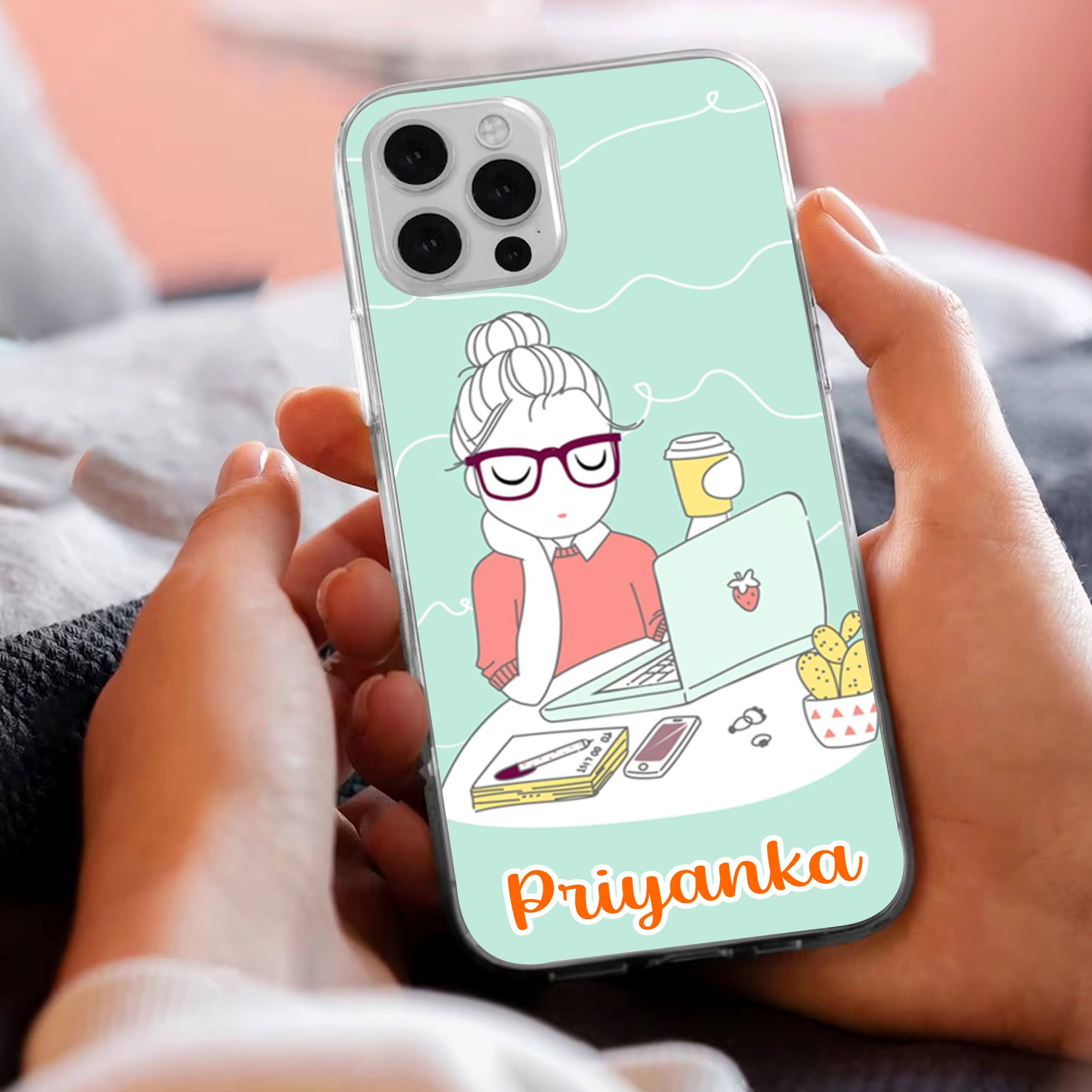 Creator Girl Customize Transparent Silicon Case For Vivo