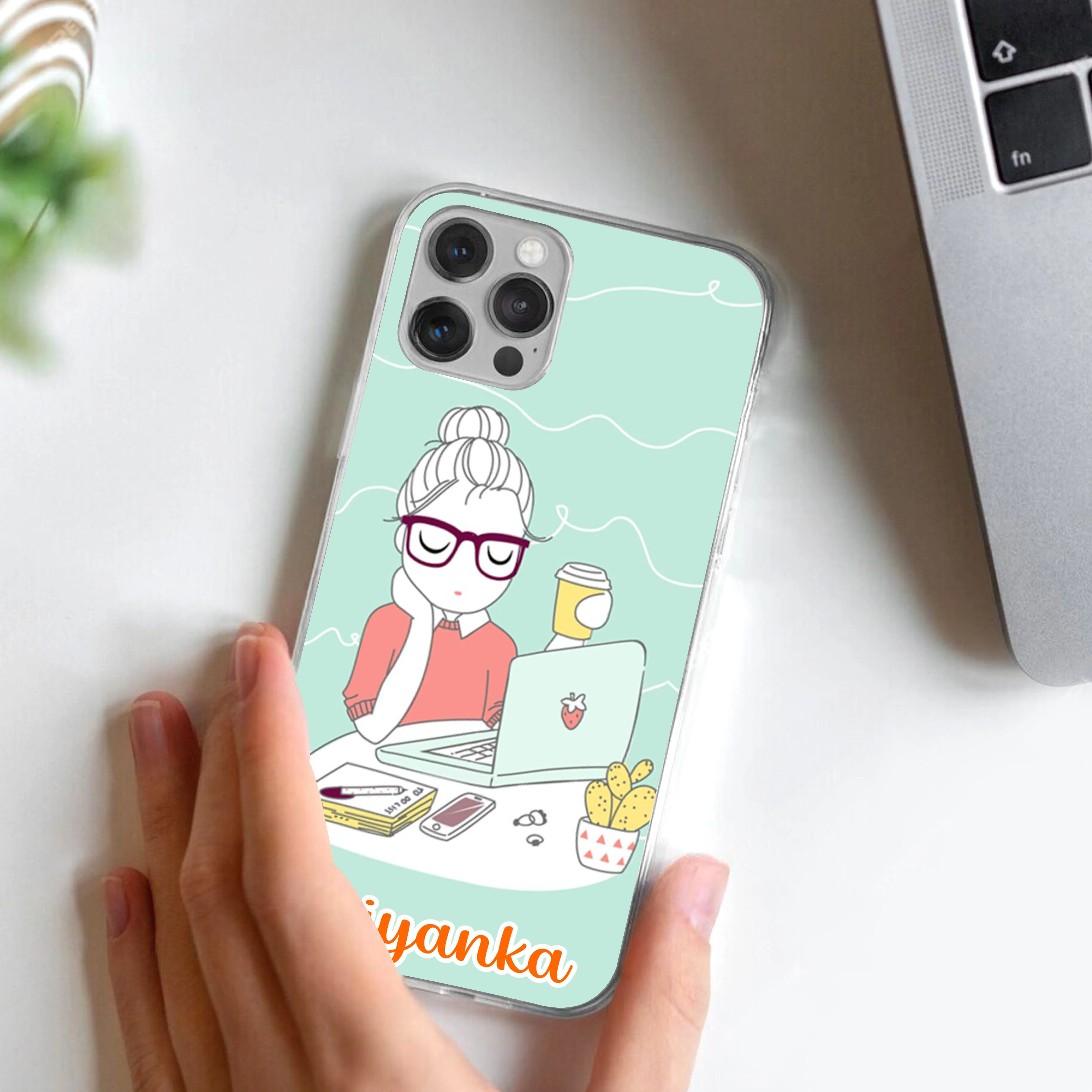 Creator Girl Customize Transparent Silicon Case For Vivo