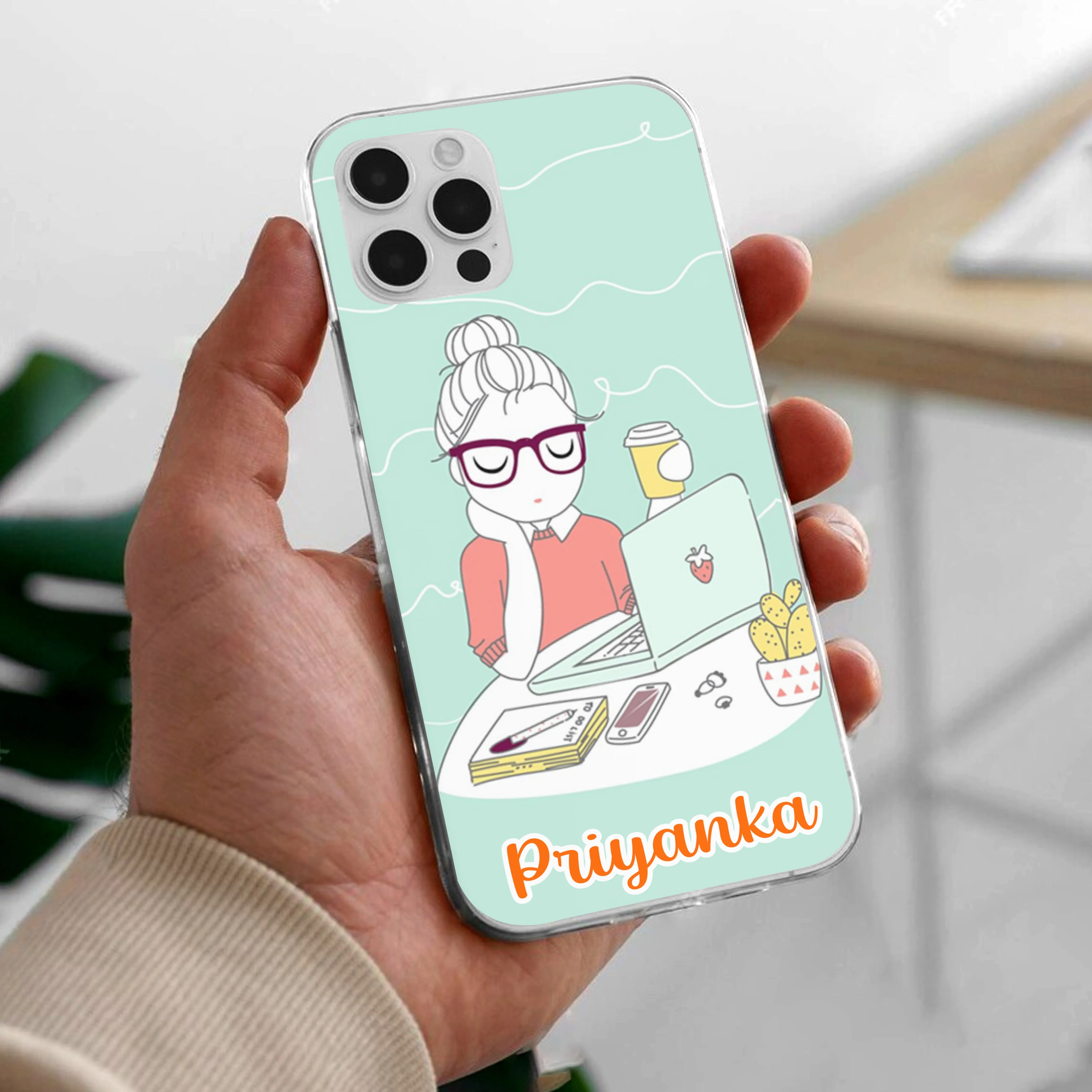 Creator Girl Customize Transparent Silicon Case For Vivo