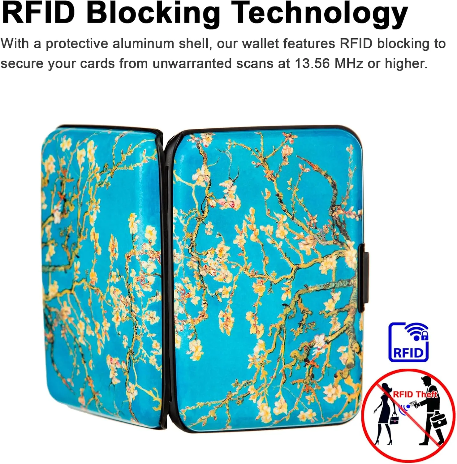 Credit Card Holder Small RFID Blocking Wallet Business Metal Slim Mini Aluminum Hard Case for Women Men