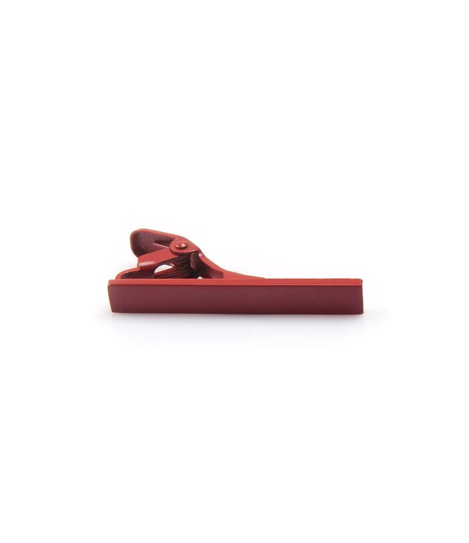 Crimson Matte Tie Bar