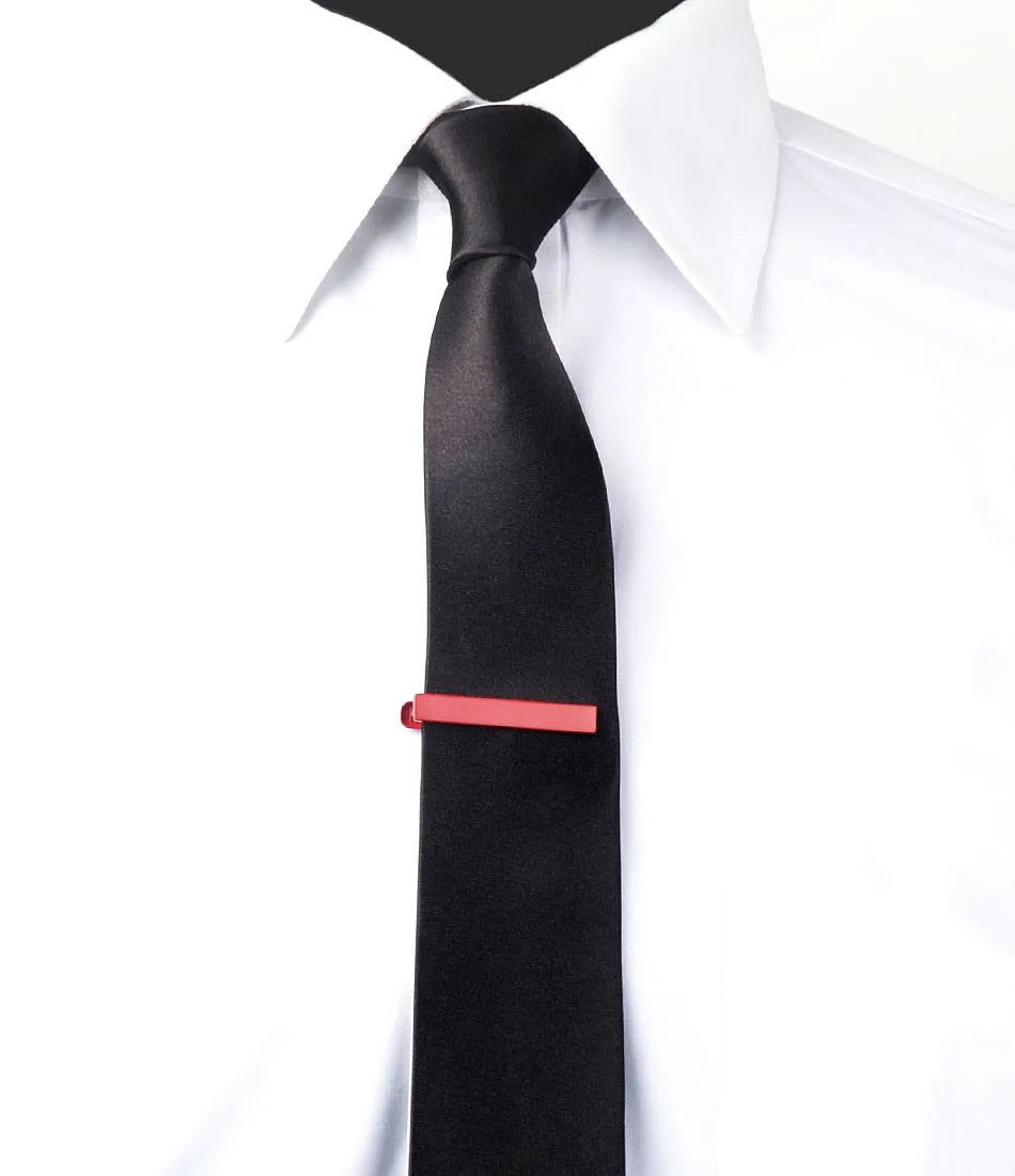 Crimson Matte Tie Bar