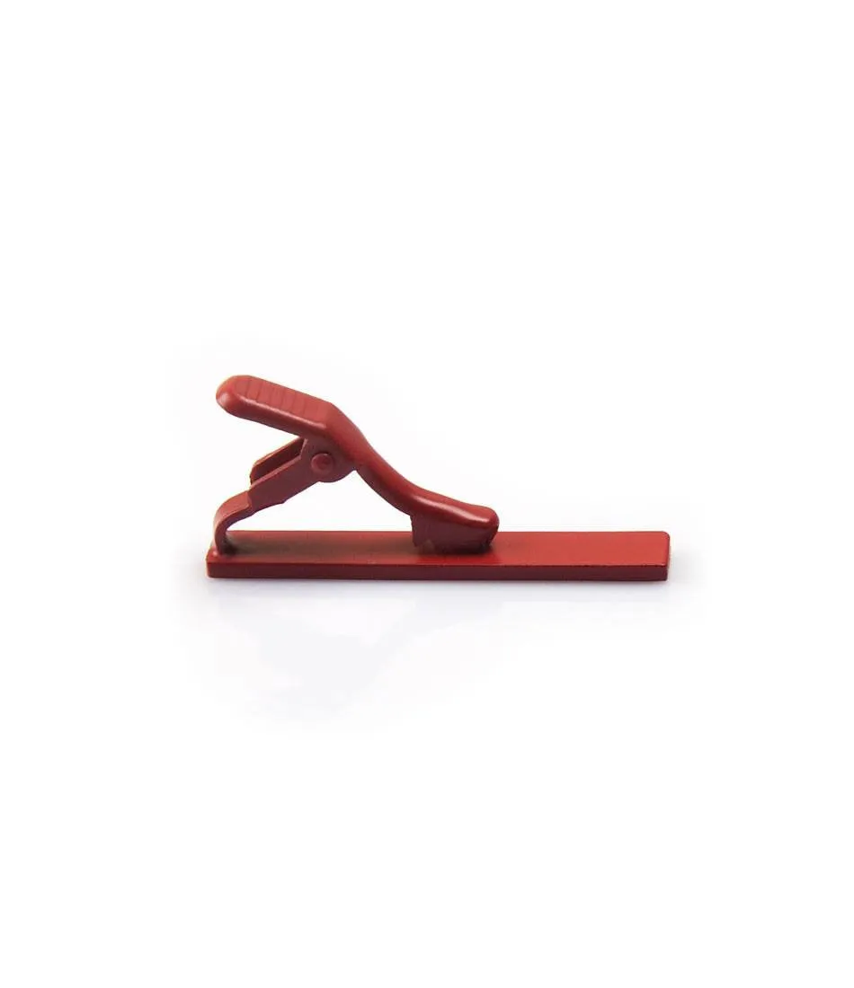 Crimson Matte Tie Bar