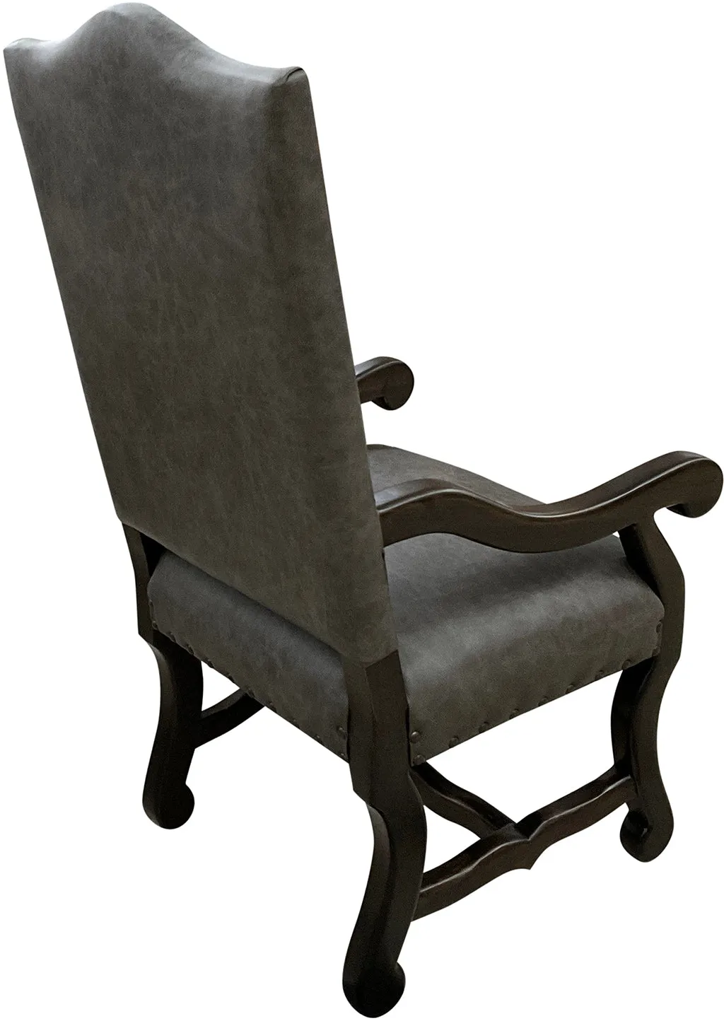 Stylish Croco Embossed Gray Western Dining Chair with Elegant Design