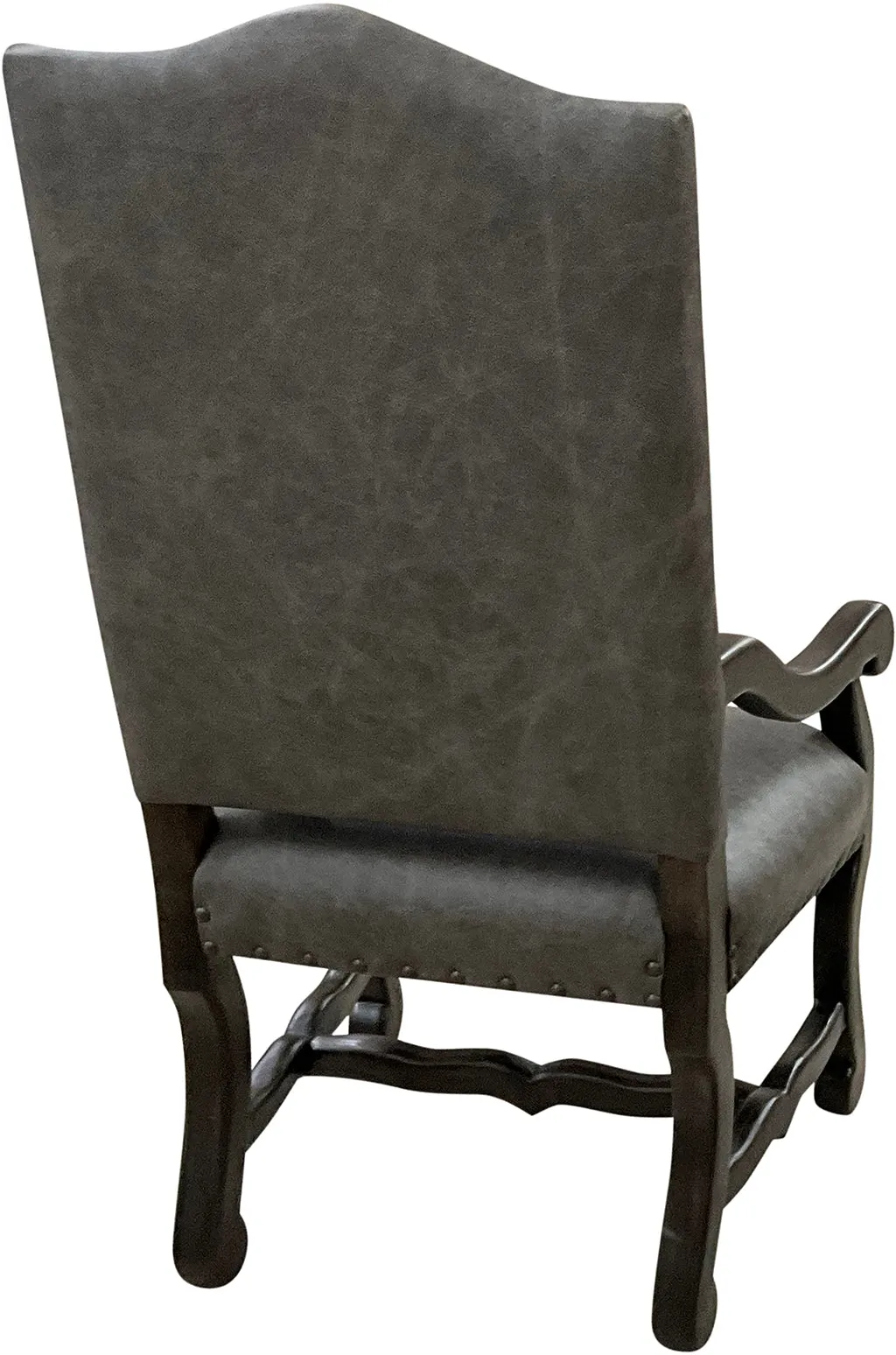 Stylish Croco Embossed Gray Western Dining Chair with Elegant Design