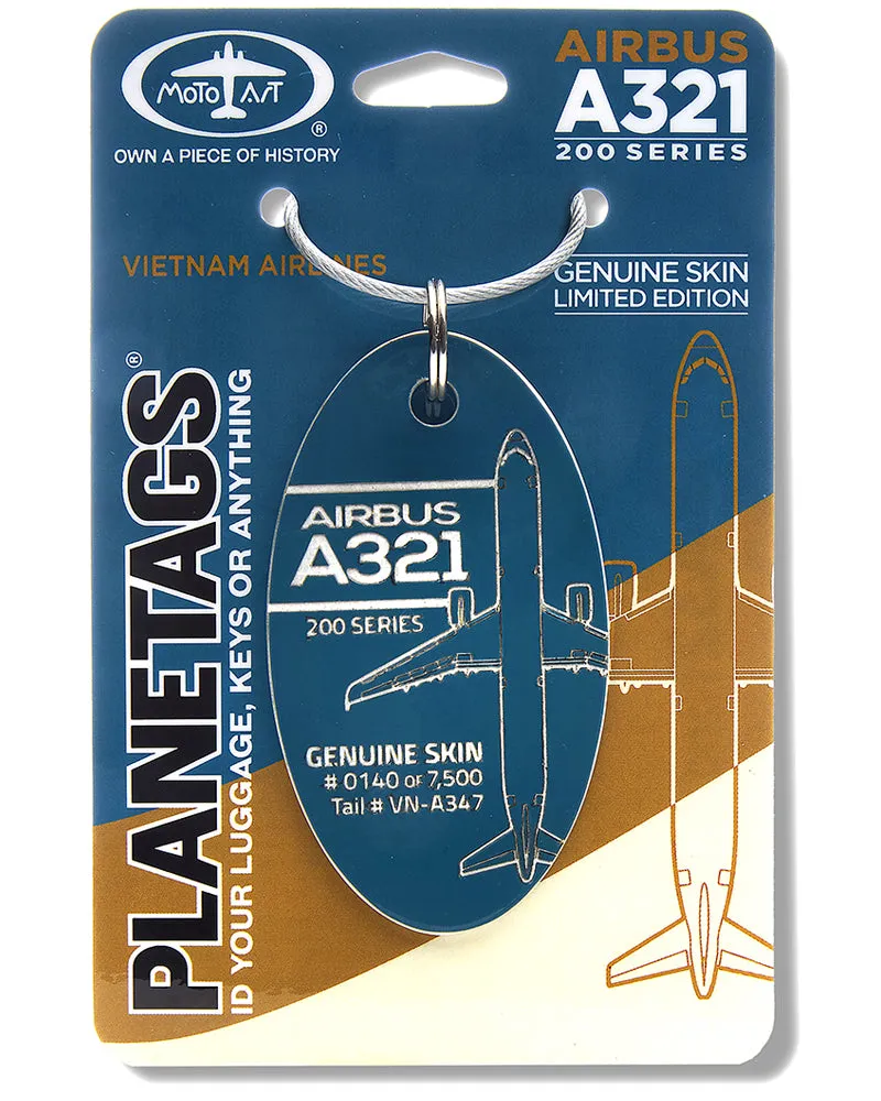 Custom Vietnam Airlines Airbus A321-200 - PLANETAGS TAIL #VN-A347
