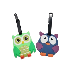 Cute Owl Animal Design Luggage Tag
