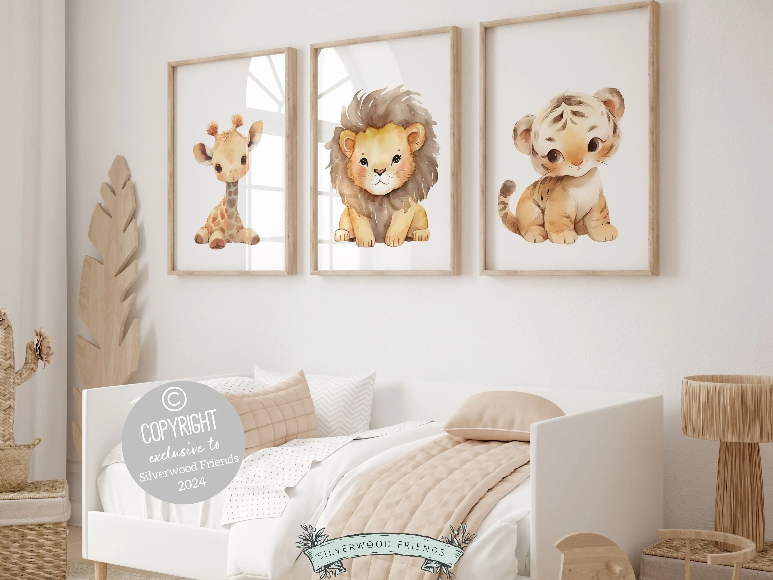 Cute Safari Animal Nursery Prints