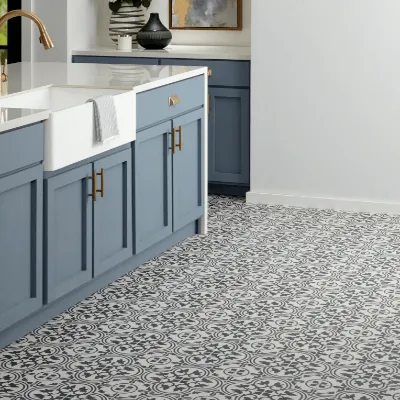 Daltile Memoir Petal Black ME21 12"x12"
