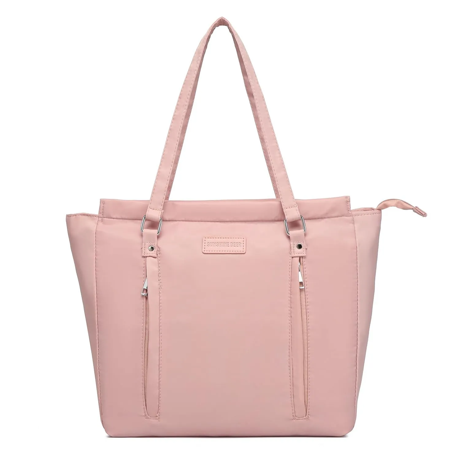 Diaper Bag Tote for Women, Large Travel Baby Bag for Boys and Girls, Baby Registry Search Baby Shower Gifts,3 Insulated Pockets, Pink