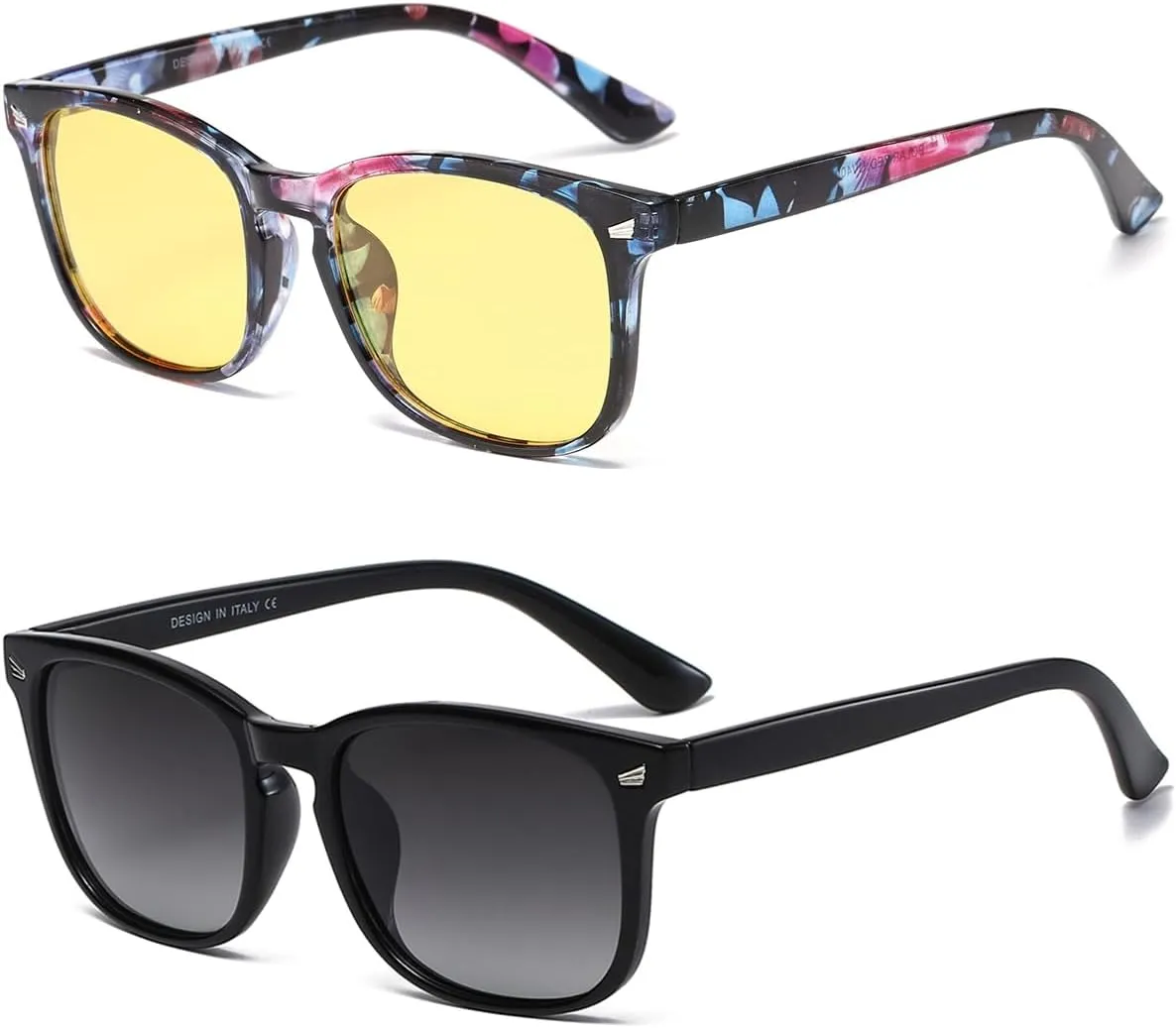 DUSHINE Polarized Sunglasses for Women Classic Retro Style UV400 Protection