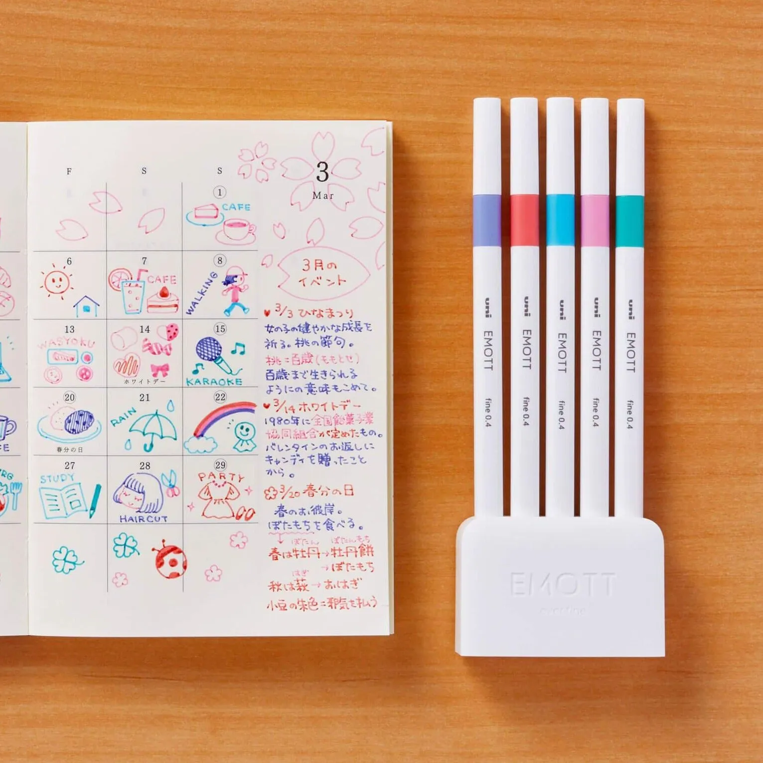 Emott Ever Fine Marking Pen (0.4mm) - NO.5 Candy Pop Colour