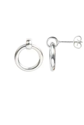 Eternity Stud Earrings | Silver
