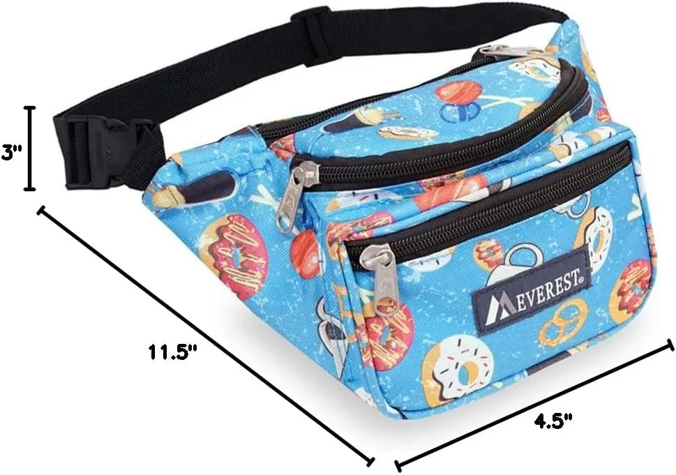 Everest Signature Pattern Waist Pack, Donuts, One Size