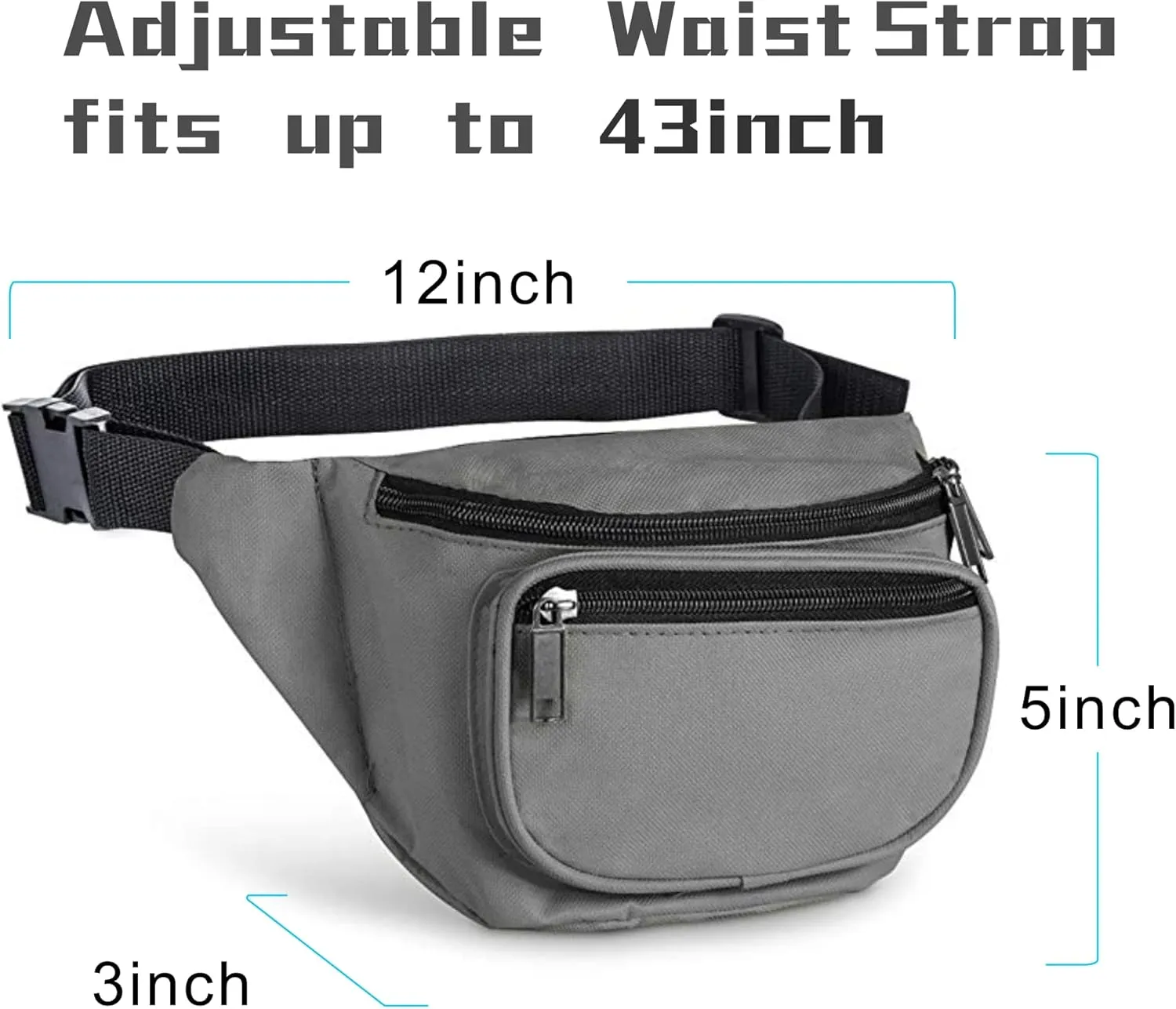 Fanny Pack, BuyAgain Quick Release Buckle Travel Sport Waist Fanny Pack Bag For Men Or Women