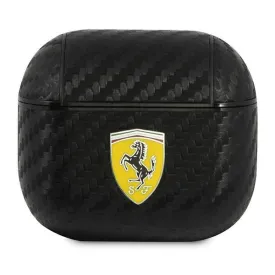 Ferrari PU Carbon On Track Case for Airpods 3 Black - FESA3CABK