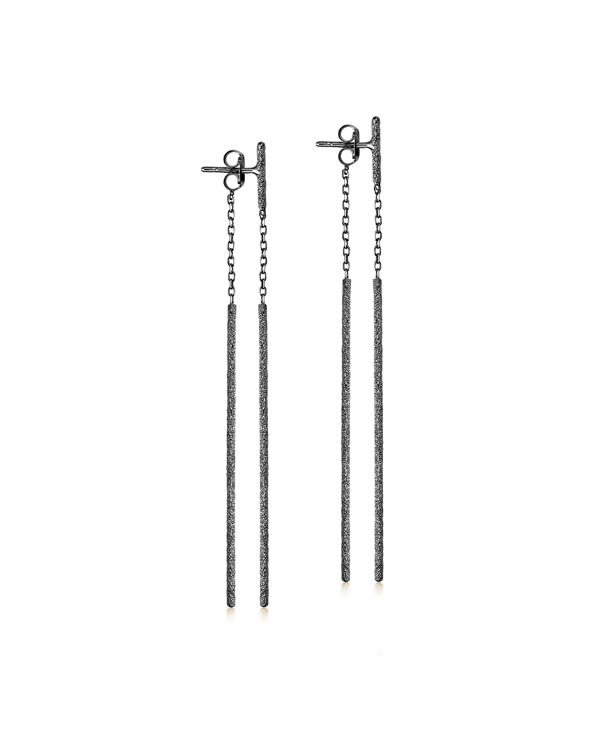 Florentine Finish Double Magic Wand Earrings