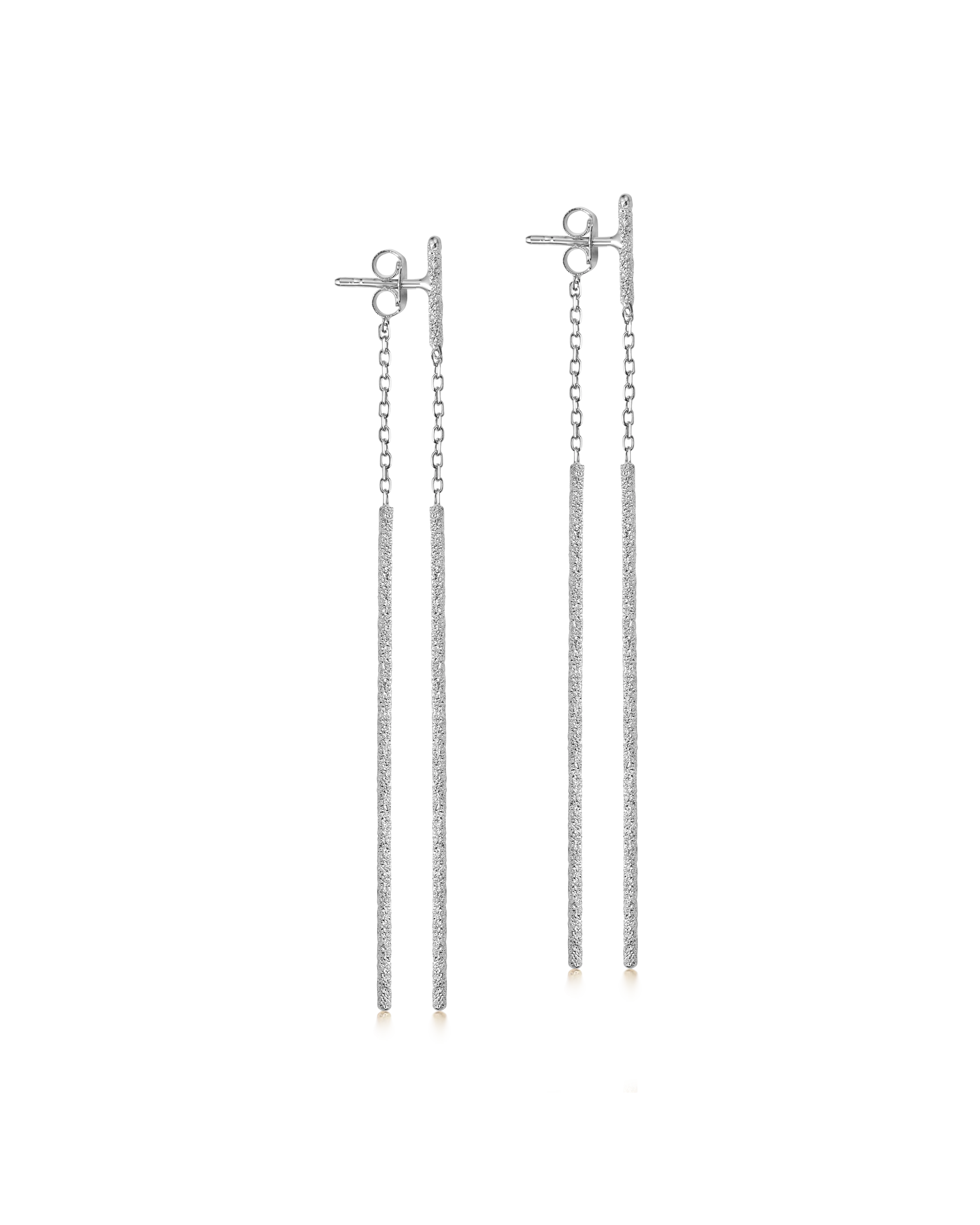 Florentine Finish Double Magic Wand Earrings