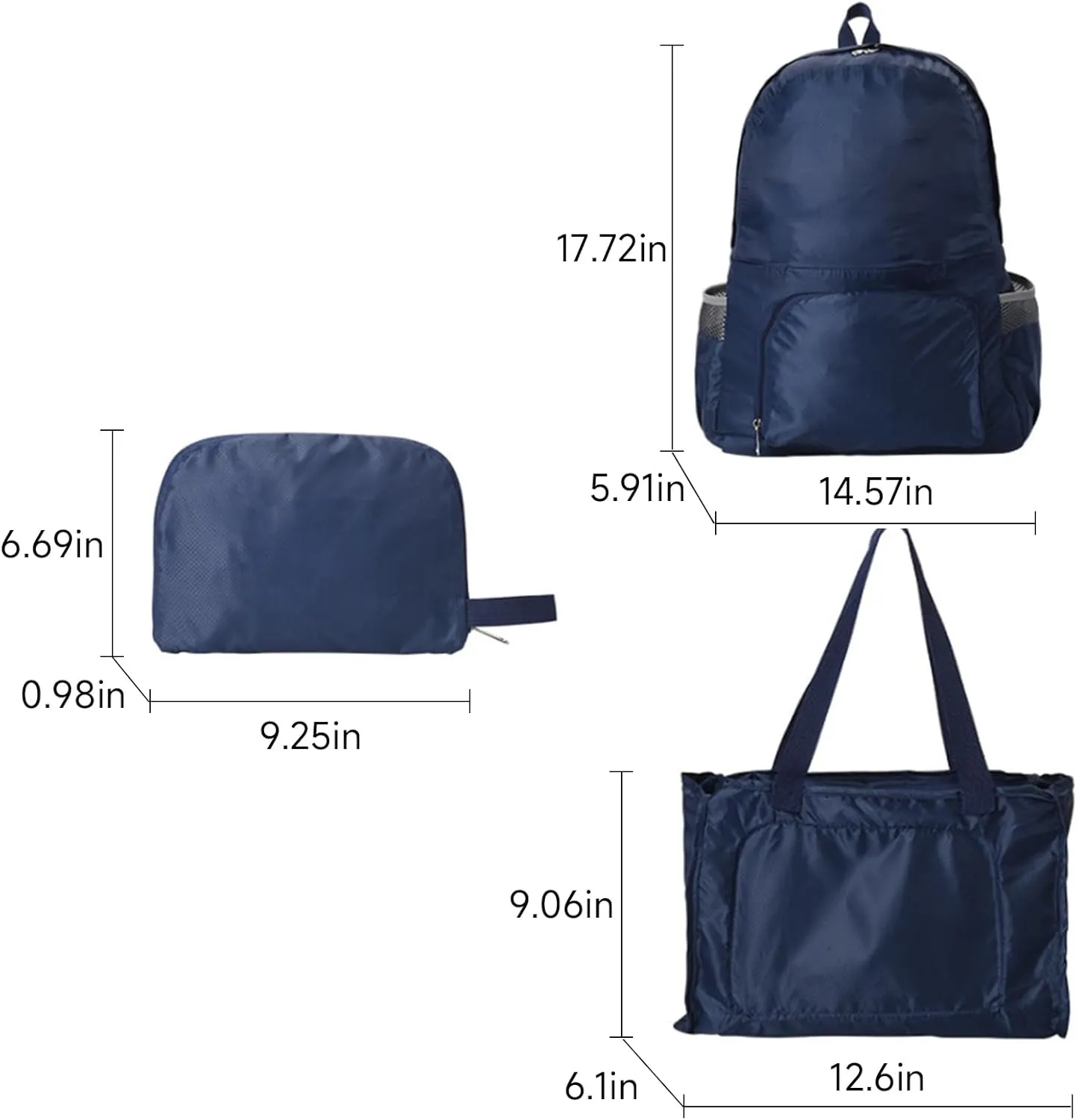 Foldable Hiking Backpack Travel Daypack Shoulder Bag 35L Multiple Uses for Outdoor Sports Cycling Women Men