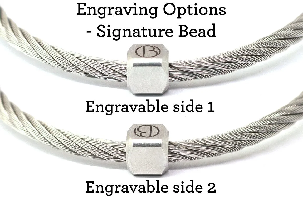 Fully Loaded Borealis CABLE Stainless Steel Bracelet