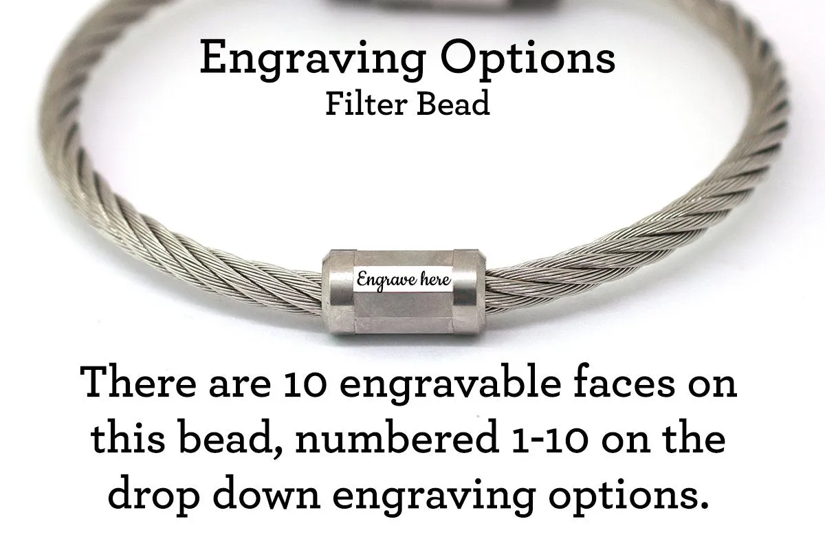 Fully Loaded Borealis CABLE Stainless Steel Bracelet