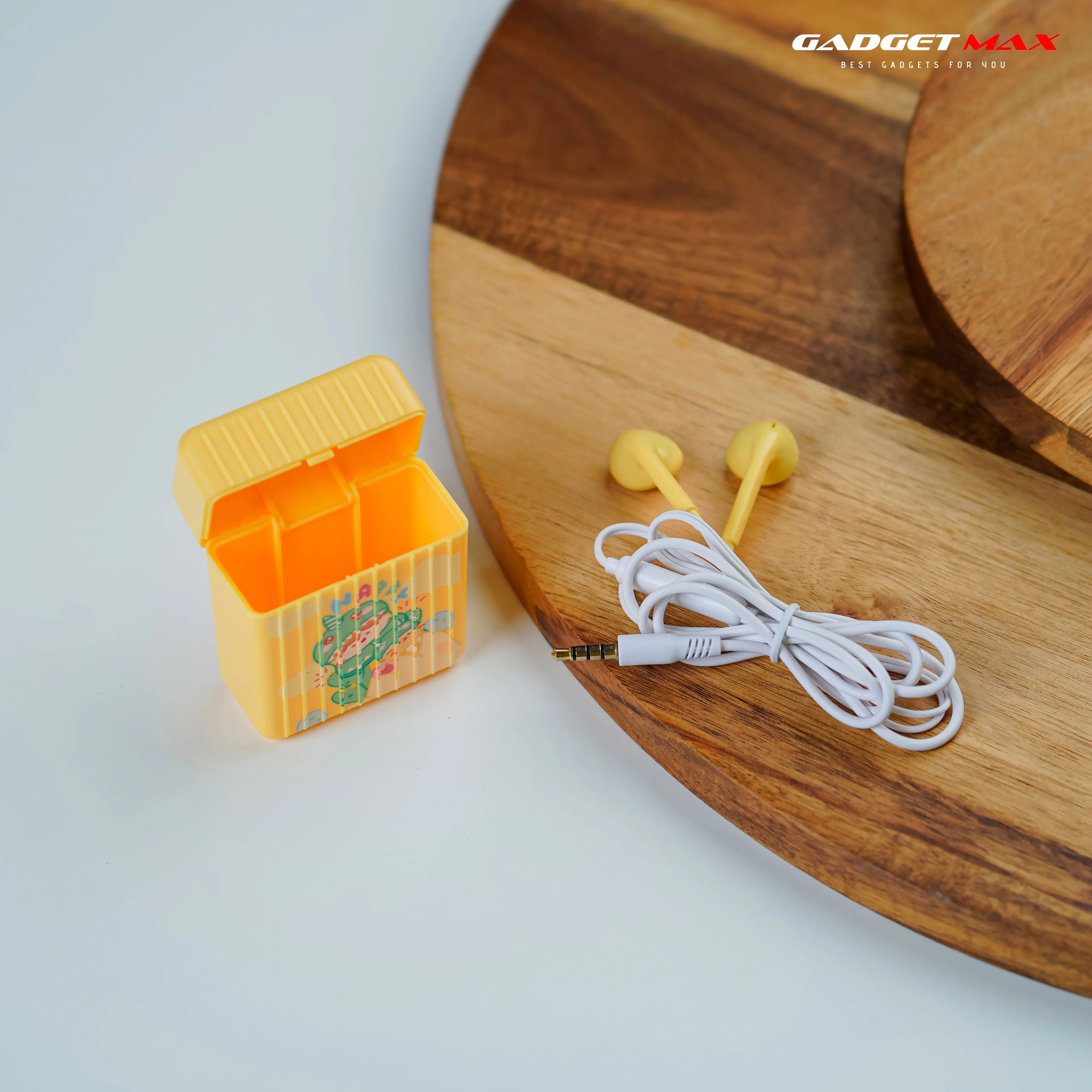 GADGET MAX GIGII-345 LITTLE FROG SERIES 3.5MM WIRED EARPHONE - YELLOW