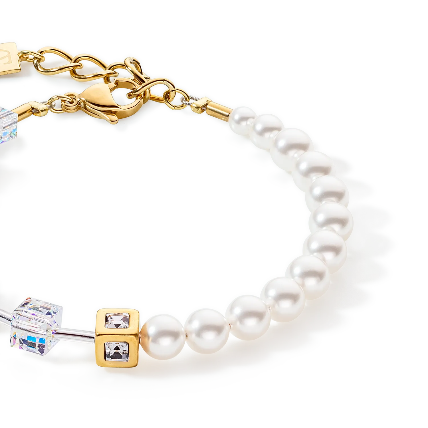 GeoCUBE® Precious Fusion Pearls bracelet multicolour pastel