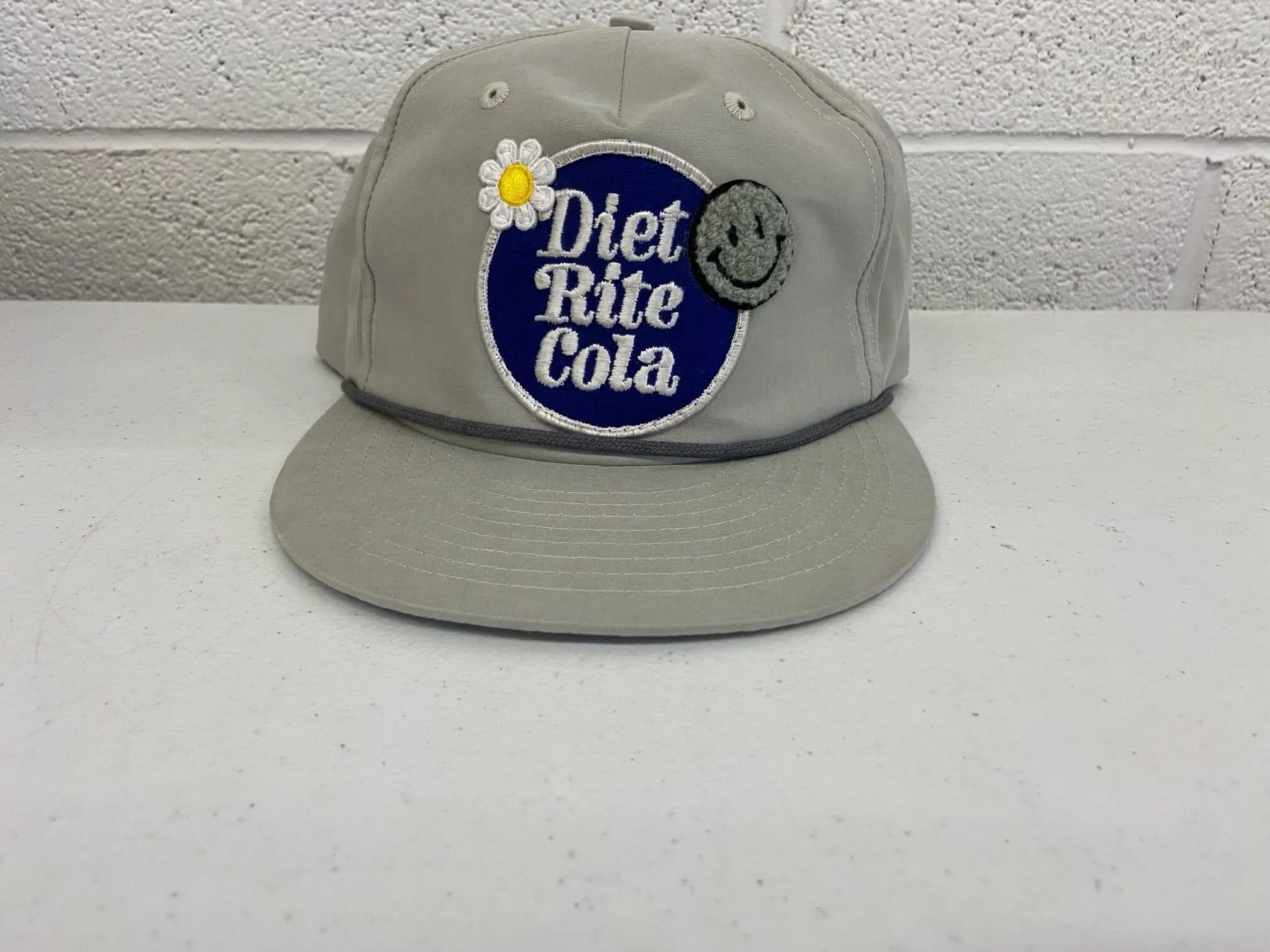 Gray Diet Rite Cola Hat
