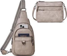 Grey Womens Sling Bag & Gray Crossbody Bags for Women