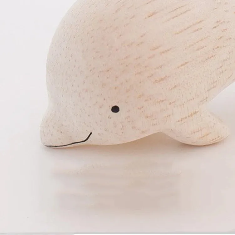 Handmade Tiny Wooden Dolphin