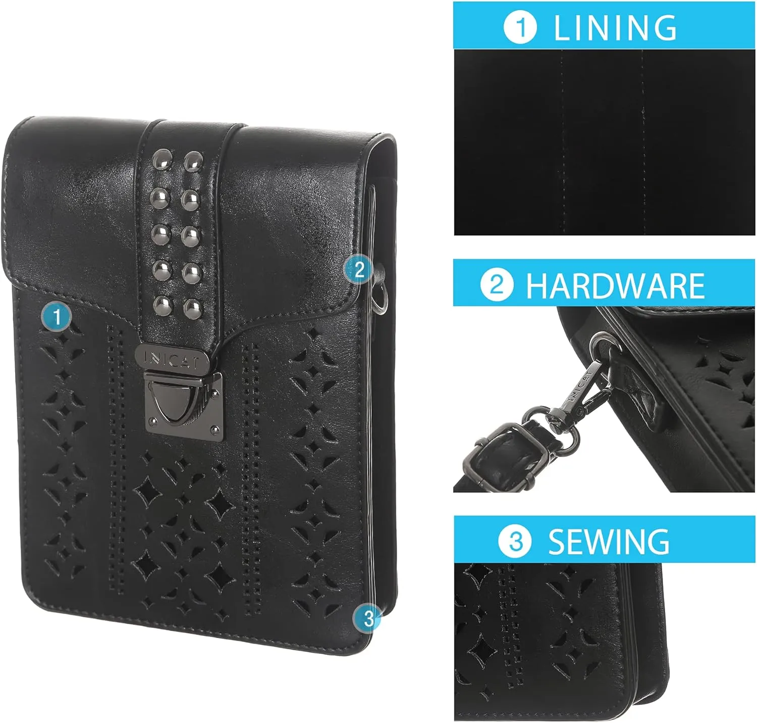 INICAT Small Crossbody Bags for Women Unique Gifts for Teenage Girl Cell Phone Purse Cross Body Bag For Woman Wallet Purse