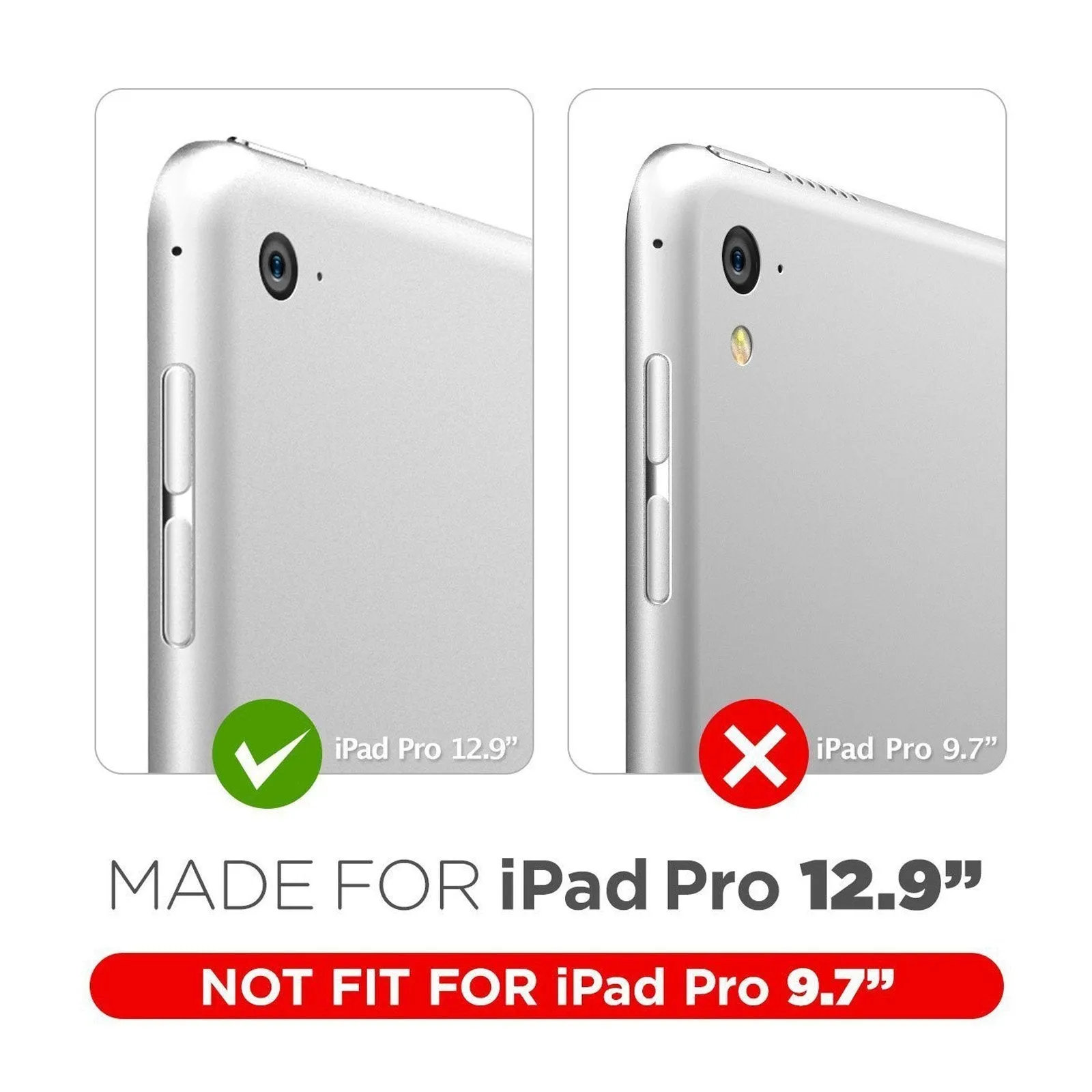 iPad Pro 12.9 in (2017) Unicorn Beetle Pro Rugged Case with Kickstand-White