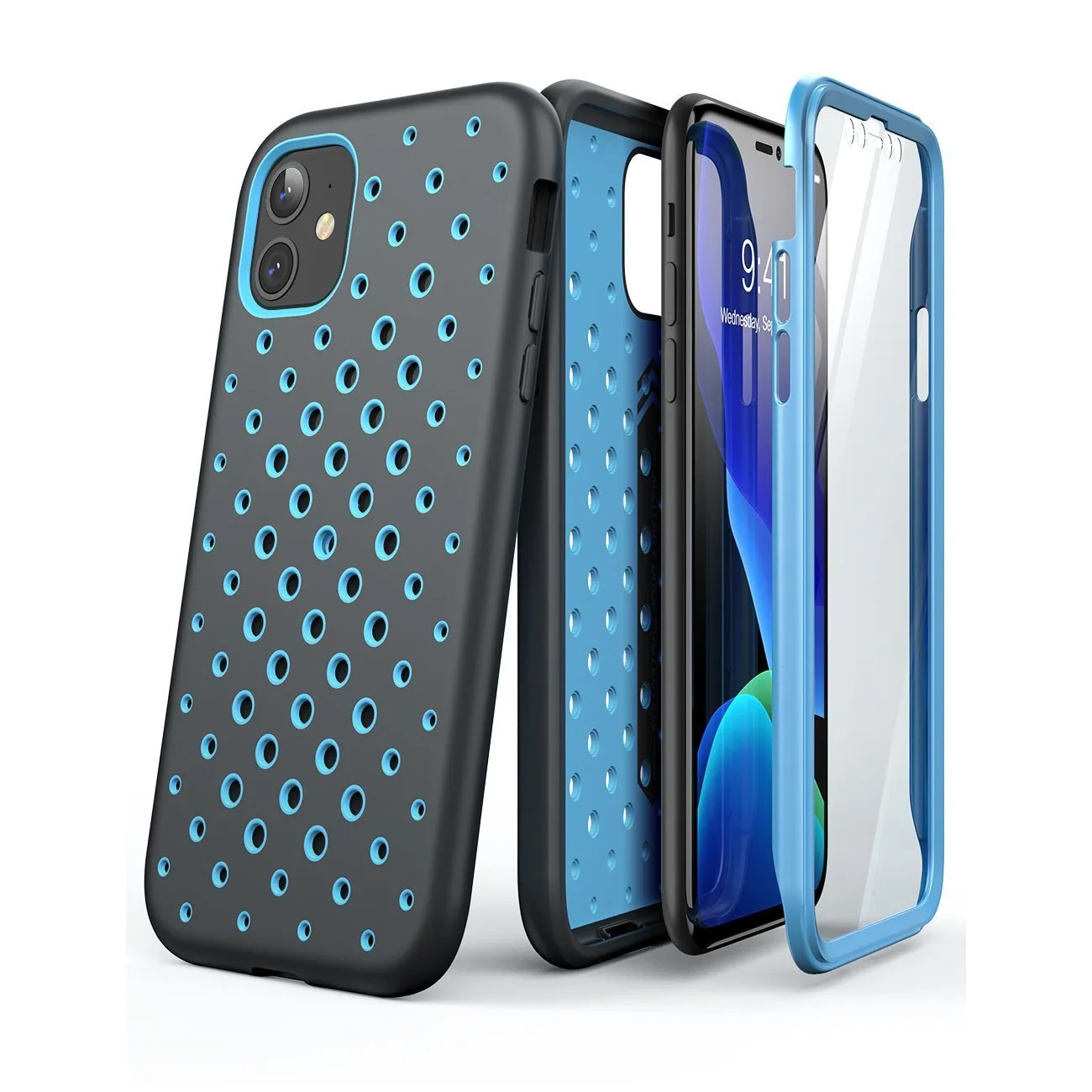 iPhone 11 6.1 inch Unicorn Beetle Sport Athletic Case-Blue