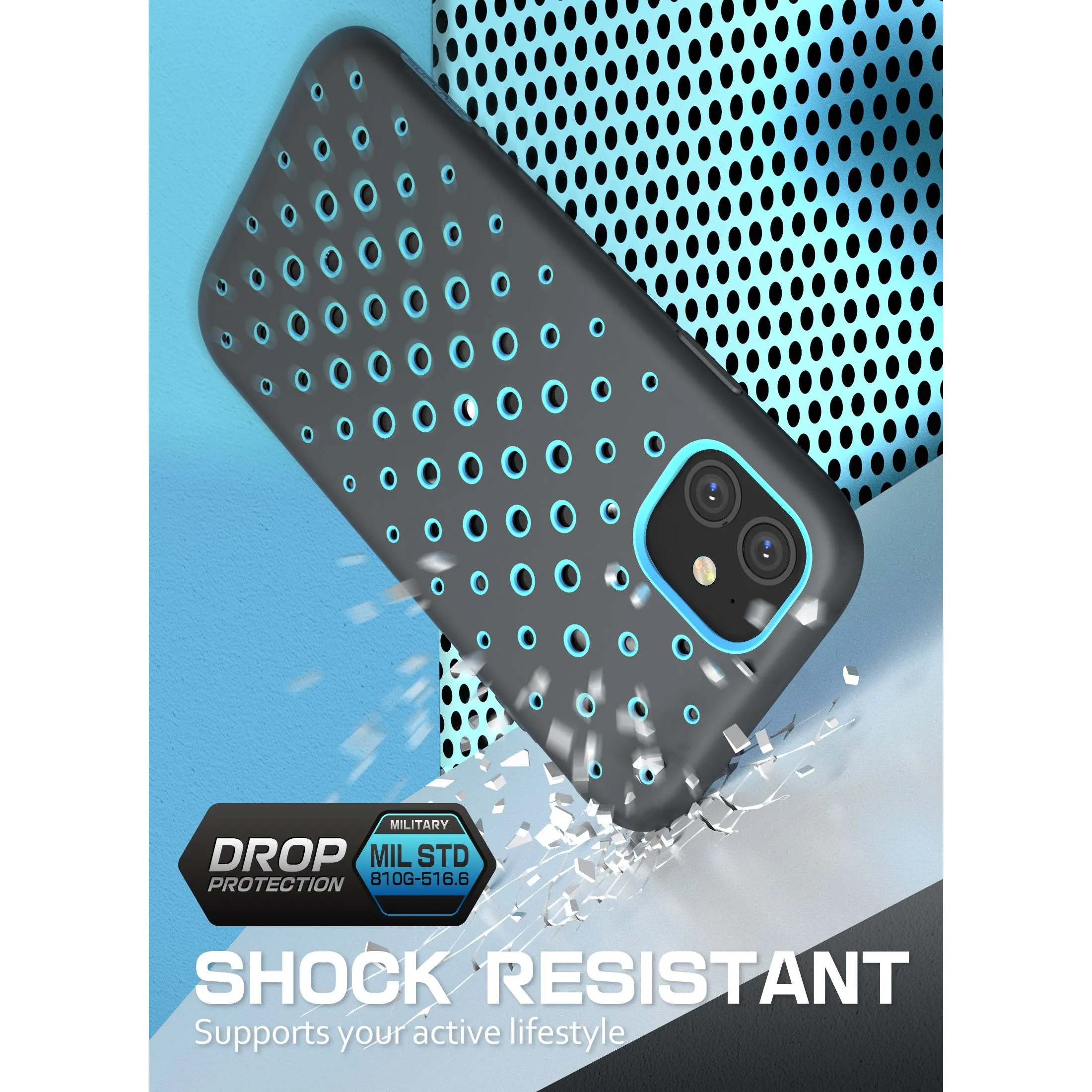 iPhone 11 6.1 inch Unicorn Beetle Sport Athletic Case-Blue