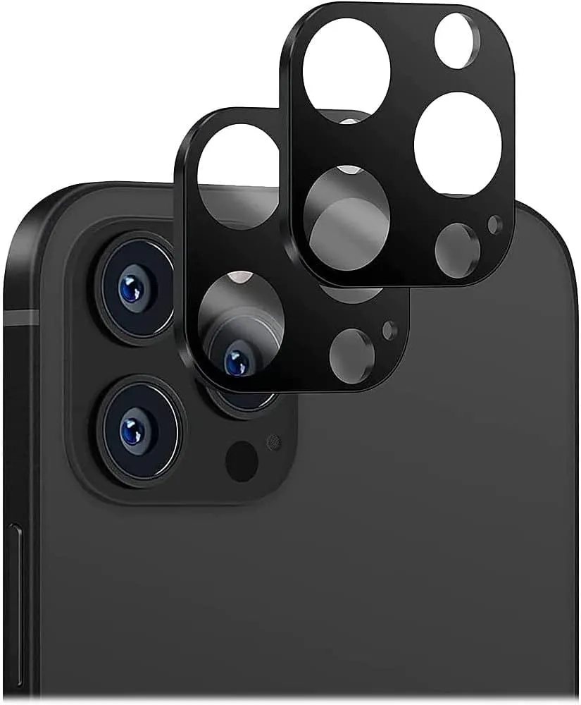 iPhone 14 Pro Max 6.7-inch Protection Kit Bundle - Hybrid-Flex Hard Shell Case with Tempered Glass Screen and Camera Protector - Clear