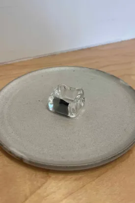 Jane D'Arensbourg Thick Cube - Gray Glass