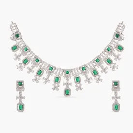 Jvalant Delicate CZ Necklace Set