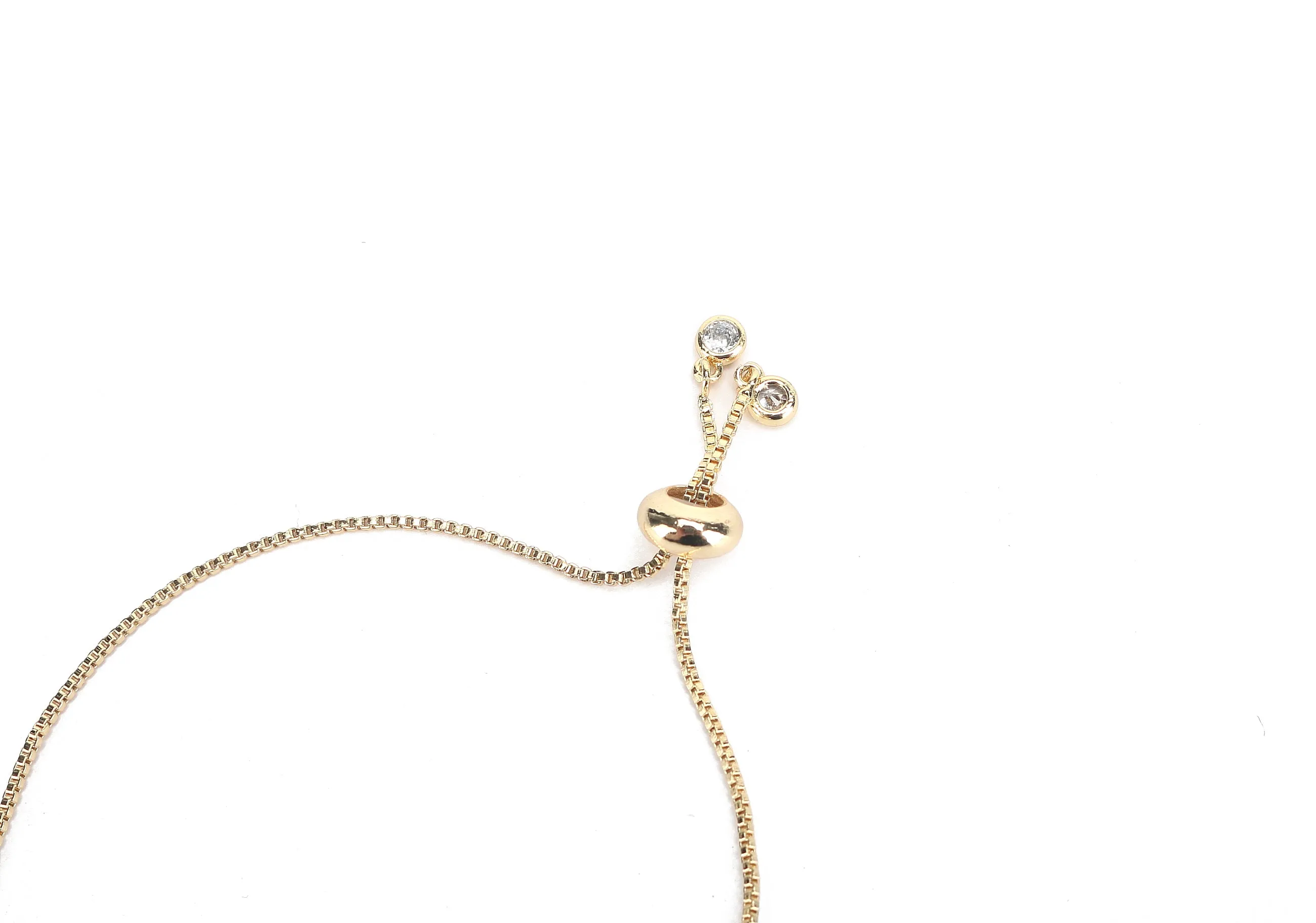 JW Crystal Bracelet Pineapple Small Gold