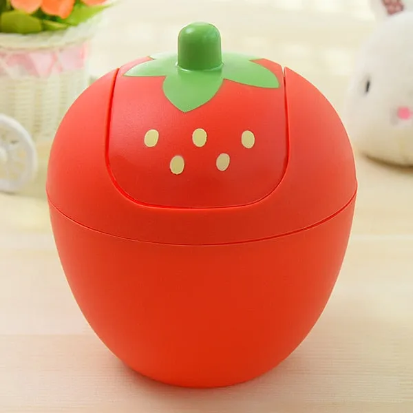 Kawaii Strawberry Mini Trash Can
