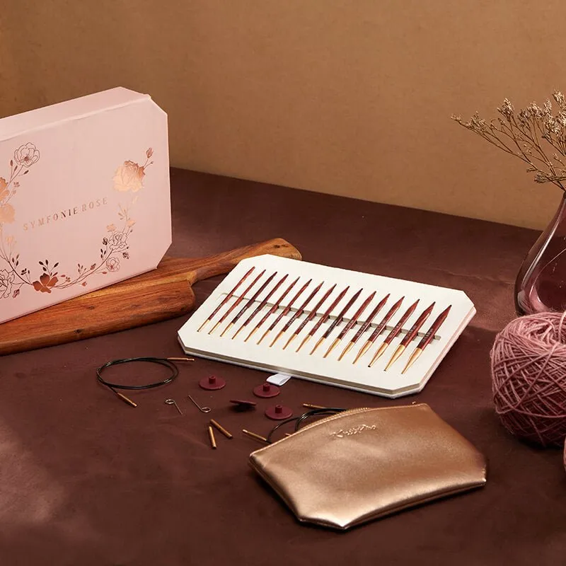 KnitPro Symfonie Rose Interchangeable Needle Deluxe Set (3.5, 4.00, 4.50, 5.00, 5.50, 6.00, 7.00 & 8.00 mm) (20718)