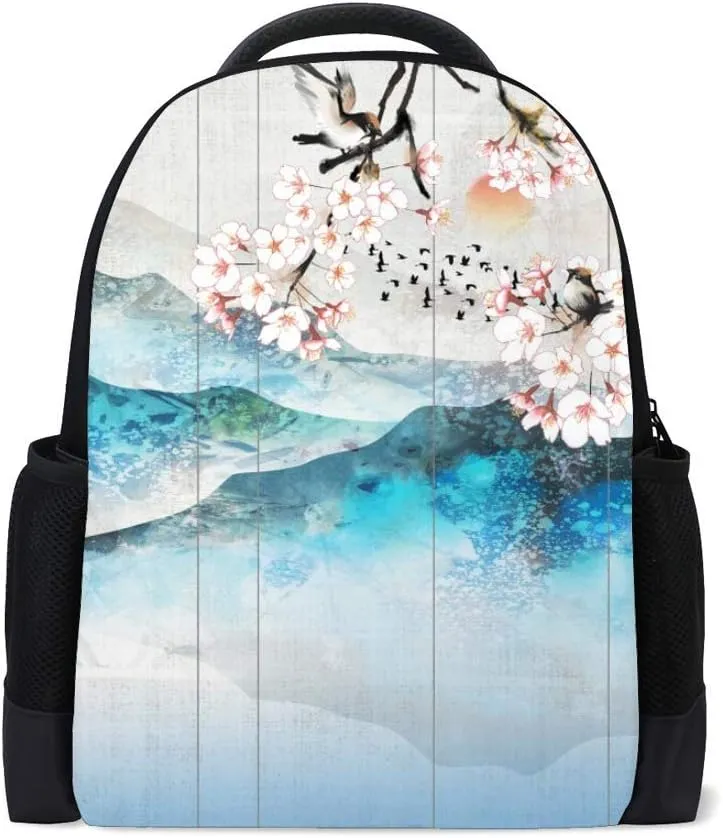Kuizee Classic Backpack Schoolbag Adjustable Padded Shoulder Straps Daypack Casual Bags Durable College Daily 16Inch