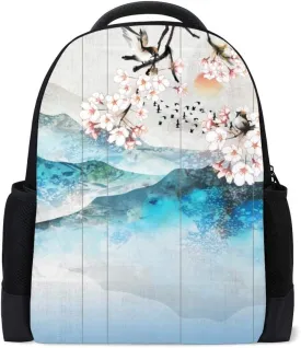 Kuizee Classic Backpack Schoolbag Adjustable Padded Shoulder Straps Daypack Casual Bags Durable College Daily 16Inch