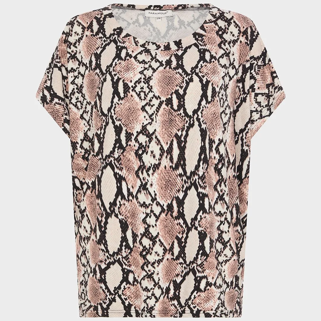 Ladies Snake Printed Top