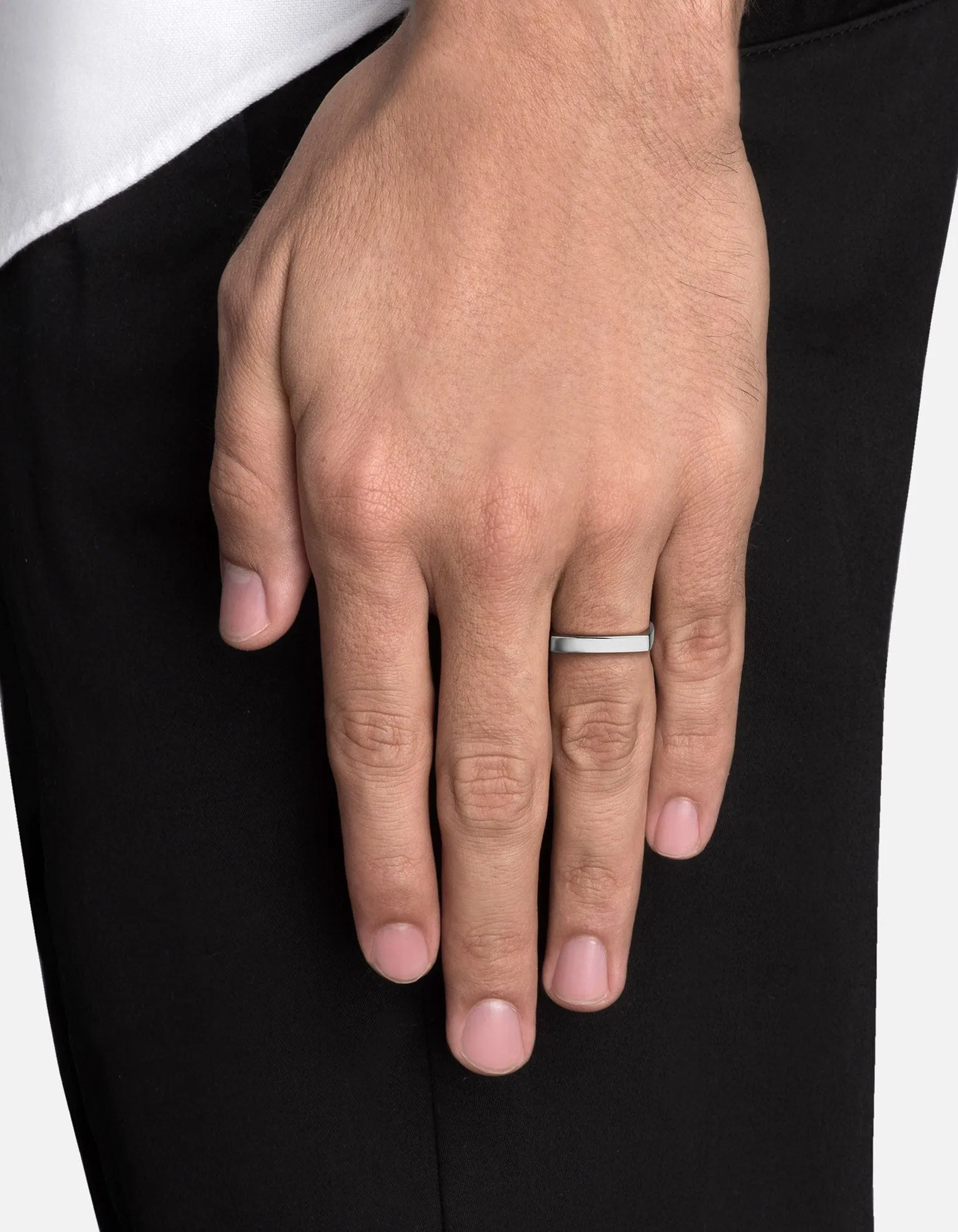 Level Ring, Sterling Silver